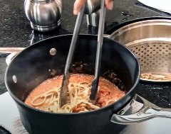 Creamy Tomato Fettuccini