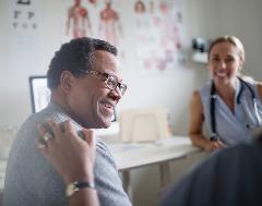 Senior Man with Doctor